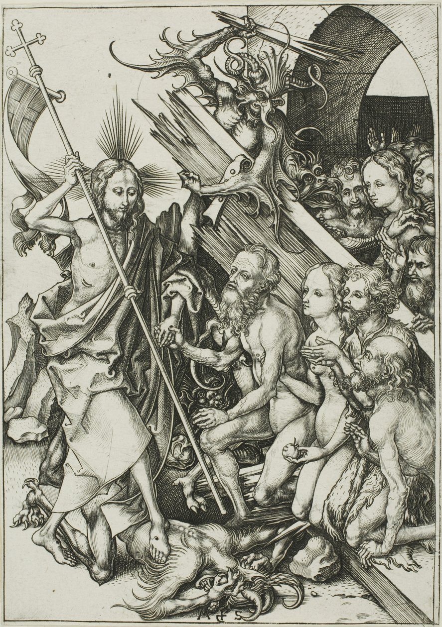 Kristus Limbossa, Passiosta tekijältä Martin Schongauer