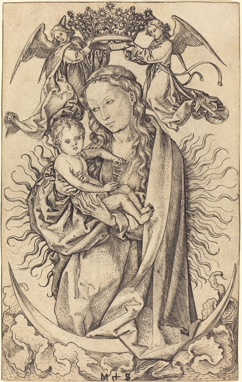 Madonna puolikuussa tekijältä Martin Schongauer