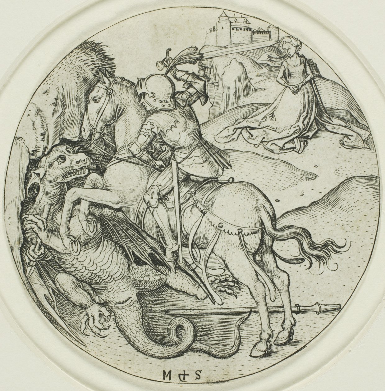 Saint George tekijältä Martin Schongauer