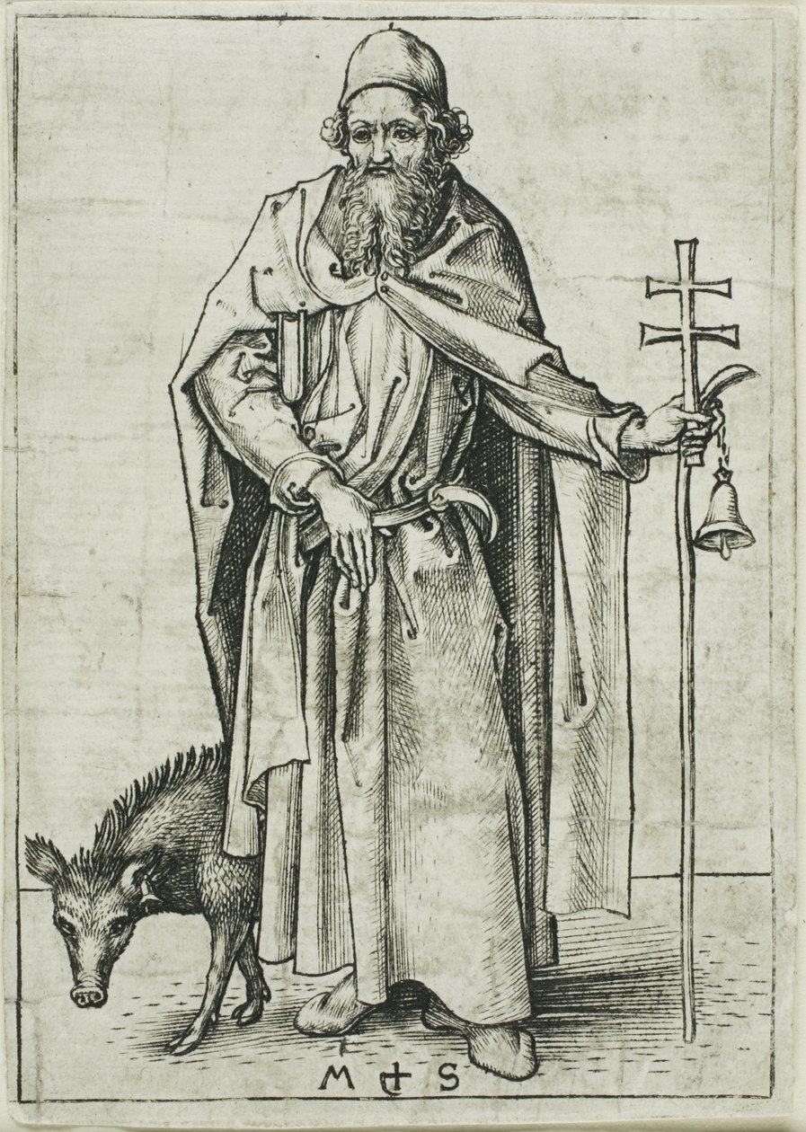 Pyhä Antonius, apostoleista tekijältä Martin Schongauer