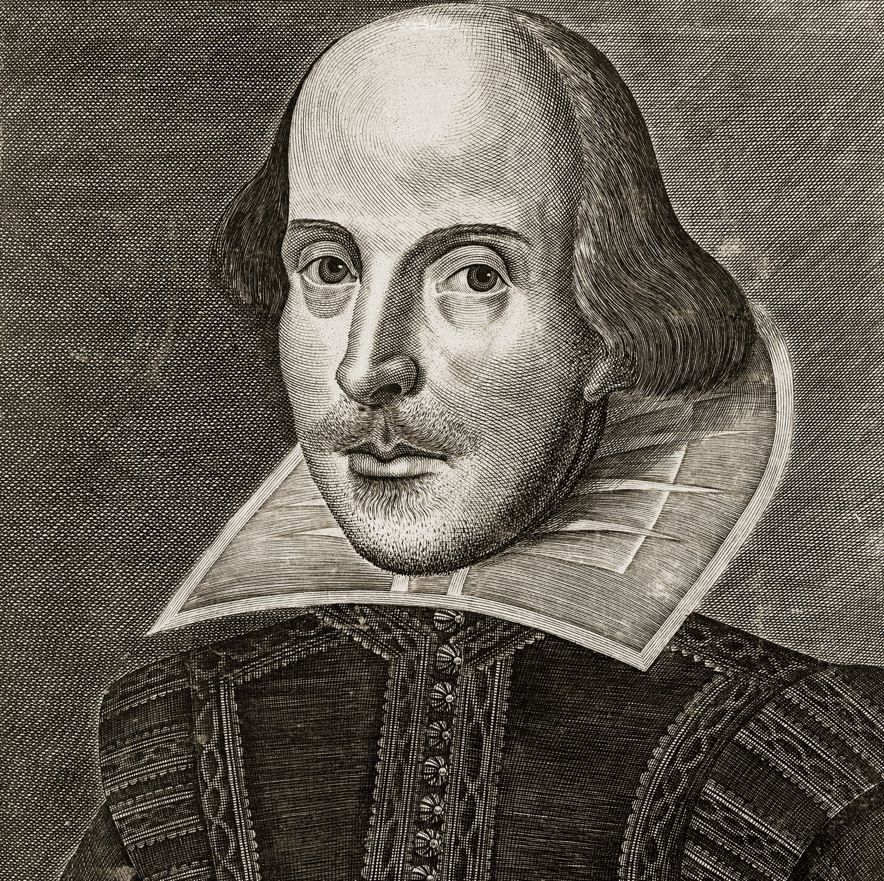 Martin Droeshoutin muotokuva William Shakespearesta tekijältä Martin the elder Droeshout