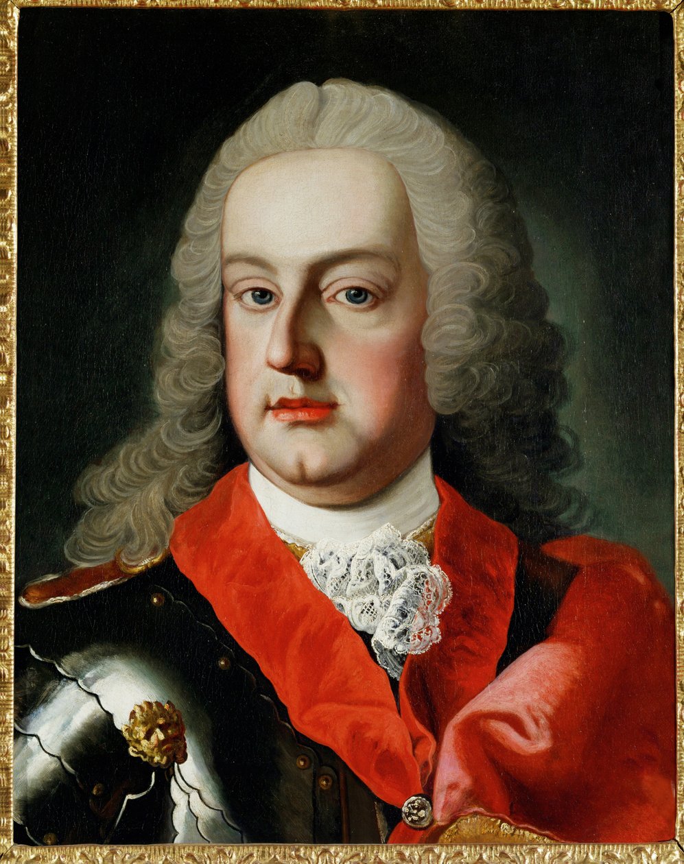 Franz I Stephan, keisari, Lothringenin herttua, Toscanan suurherttua, keisarinna Maria Teresian aviomies ... (öljy kankaalle) tekijältä Martin van Mytens or Meytens