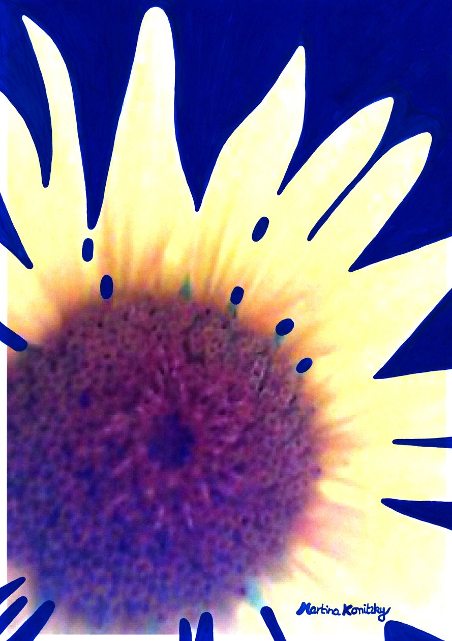 Sonnenblume Dunkelblau tekijältä Martina Konitzky