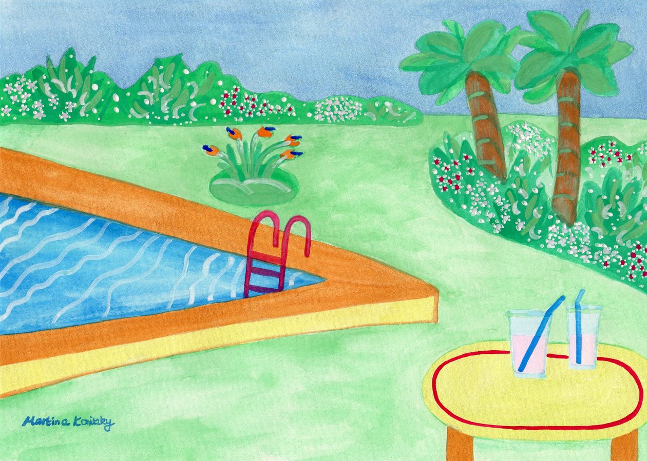 Vor dem Regen am Pool tekijältä Martina Konitzky