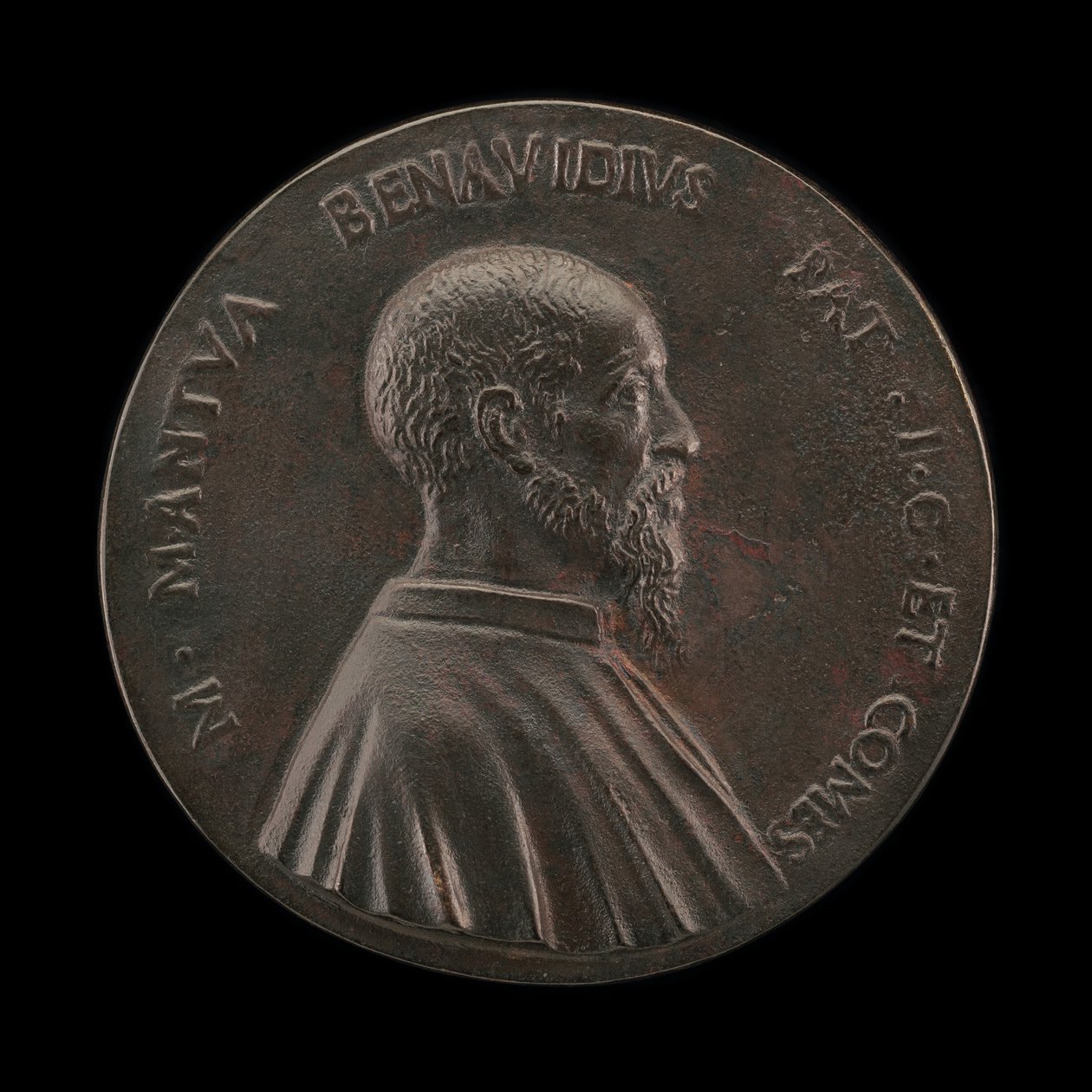 Marco Mantova Benavides, 1489-1582, lakimies ja keräilijä [kääntöpuoli]. tekijältä Martino da Bergamo