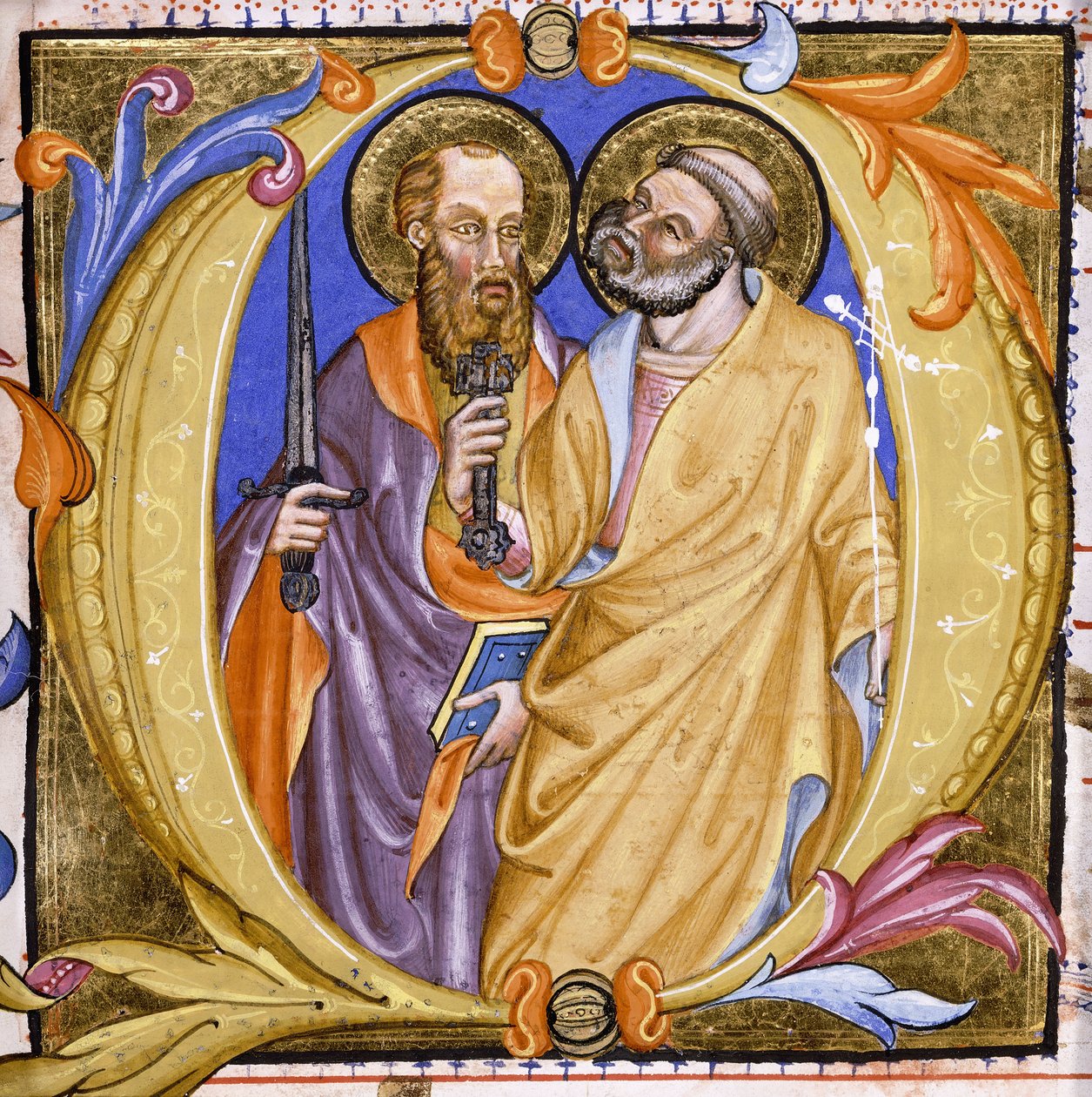 Pyhät Pietari ja Paavali, noin 1400 tekijältä Martino de Bartolomeo