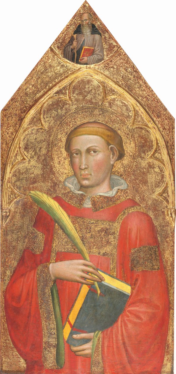 Diakoni Saint, Saint Anthony Abbot yläpuolella, [oikea paneeli], n. 14151420. tekijältä Martino di Bartolomeo di Biagio