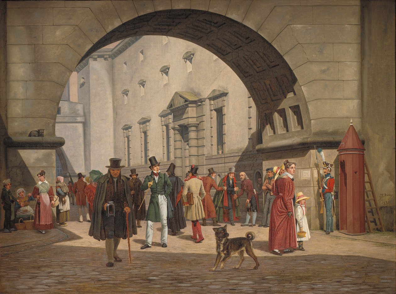 Kööpenhaminan vankila, 1831 tekijältä Martinus Rorbye