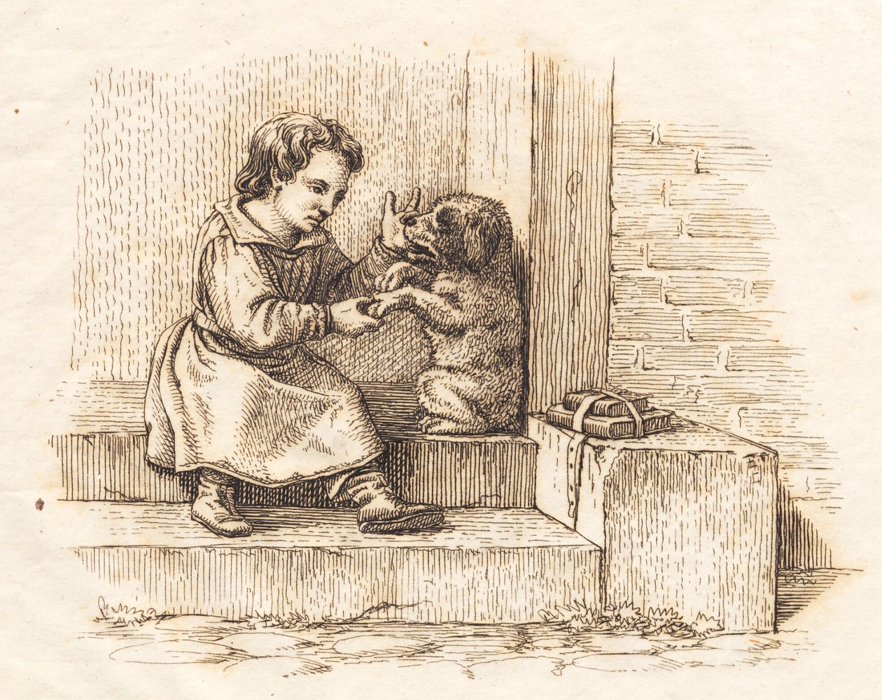 Illustration til "Halvhundrede Fabler for Børn" af Hey tekijältä Martinus Rørbye