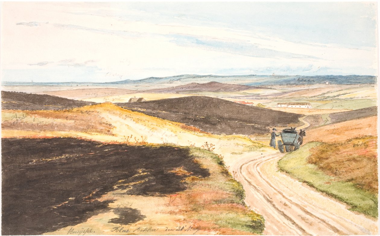 Hulvej Tolne Bakkerissa, Vendsysselissä, 21. toukokuuta 1833 tekijältä Martinus Rørbye