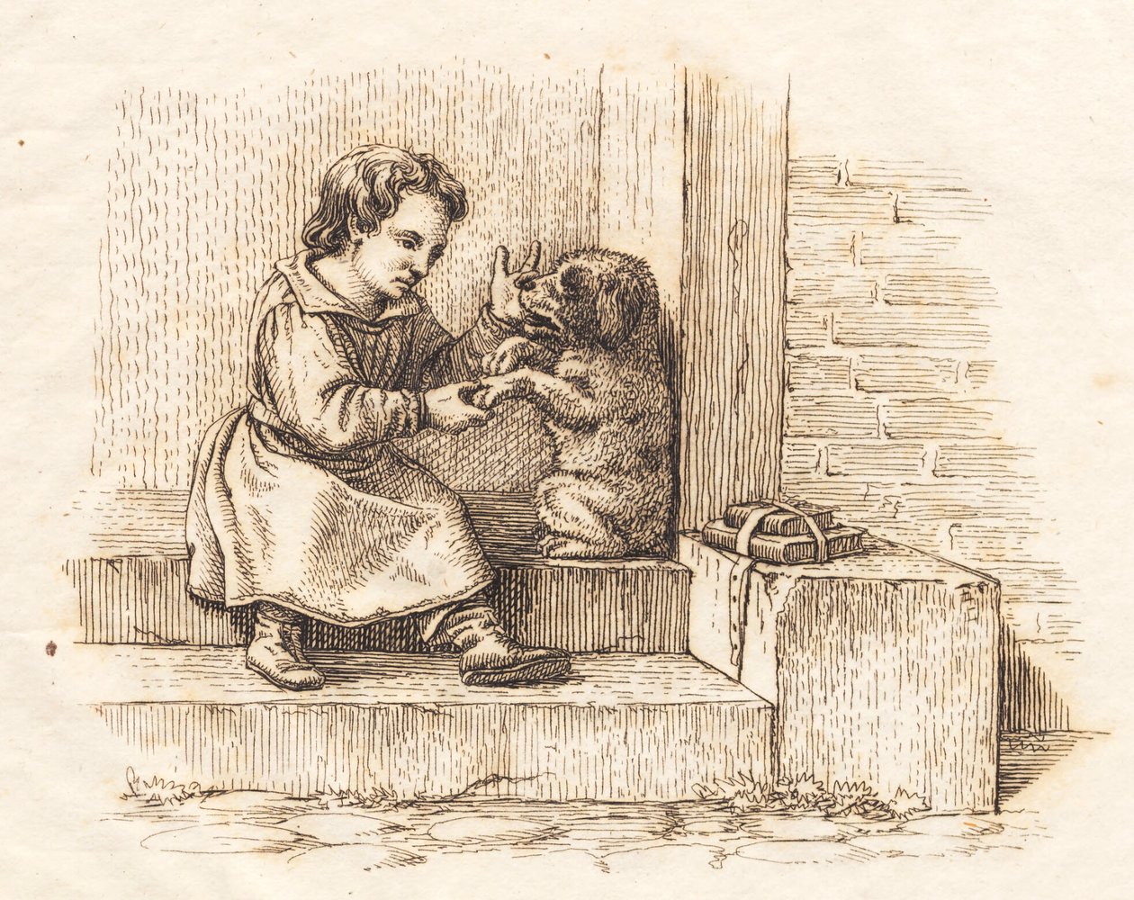 Illustration til "Halvhundrede Fabler for Børn" af Hey tekijältä Martinus Rørbye