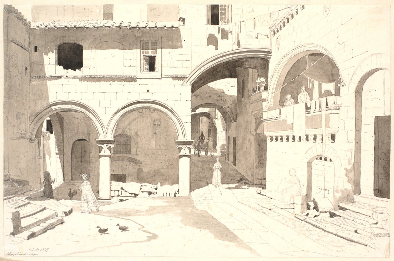 Piazza San Pellegrino tekijältä Martinus Rørbye