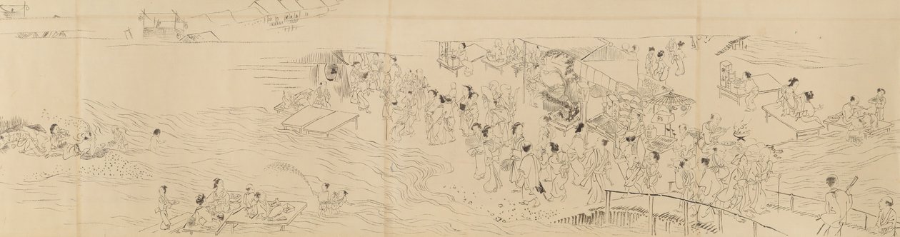 Huvitukset Kiotossa Four Seasonsissa, 1700-luvun lopulla. tekijältä Maruyama Okyo