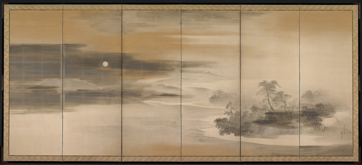 Kesäyö, talvipäivä, 1784. tekijältä Maruyama Okyo