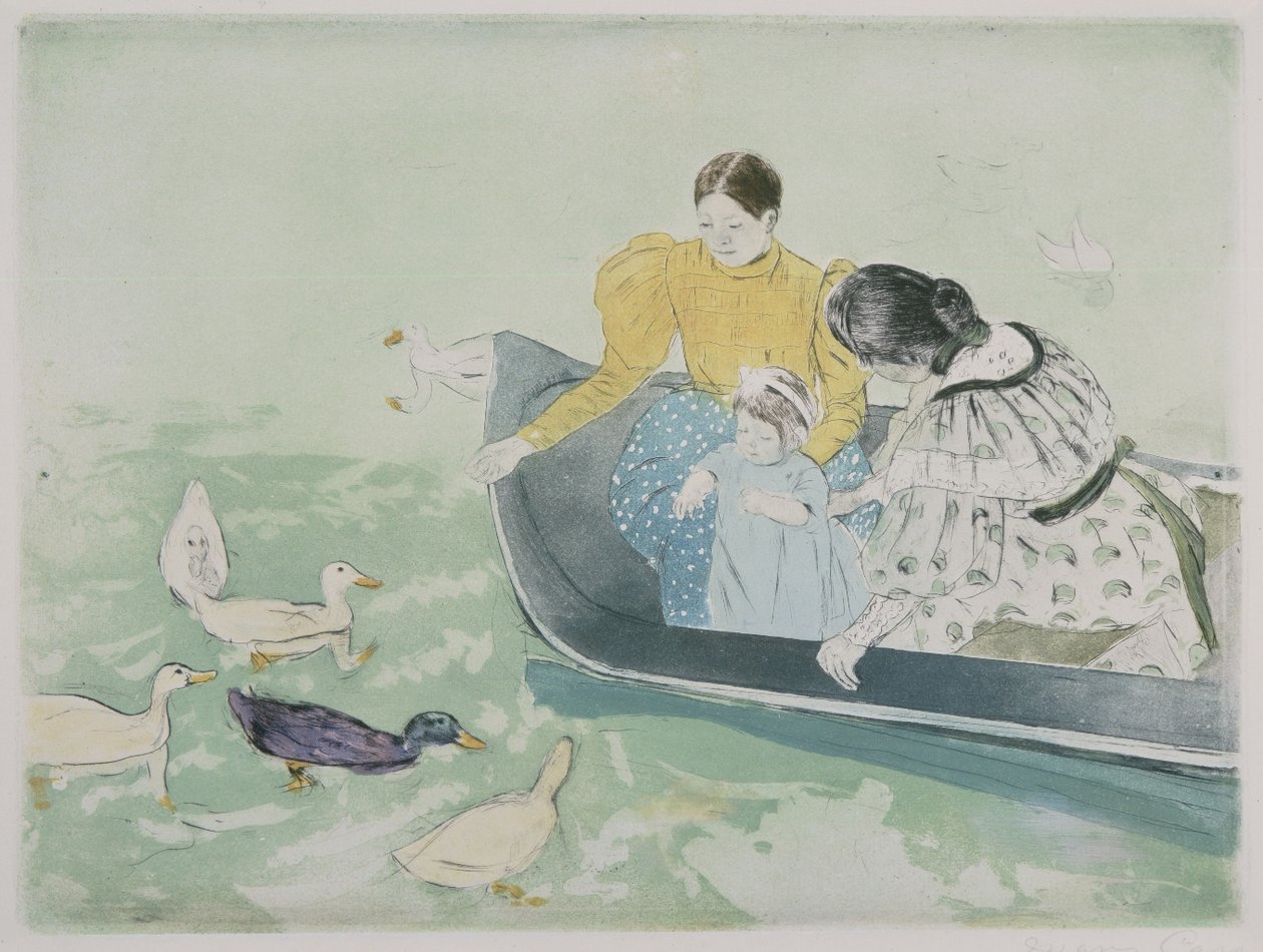 Ankkojen ruokinta tekijältä Mary Cassatt
