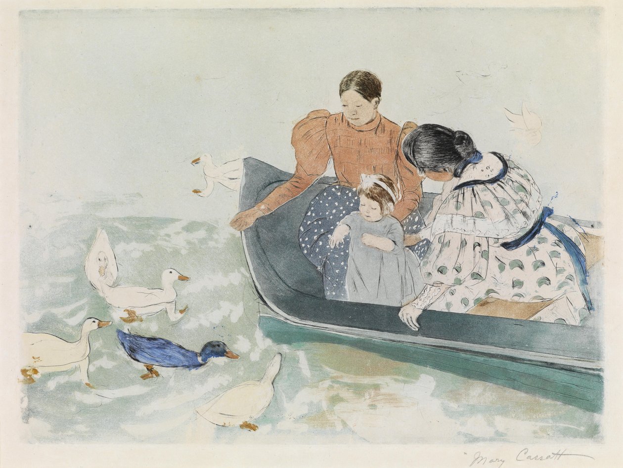 Ankkojen ruokinta tekijältä Mary Cassatt