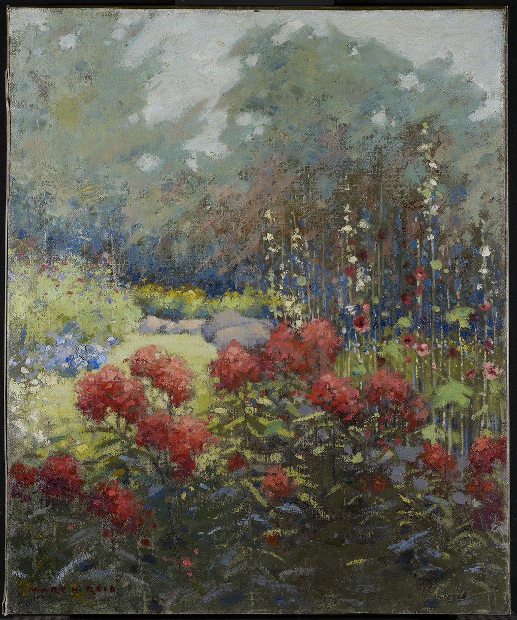 Puutarha syyskuussa, noin 1894 tekijältä Mary Hiester Reid
