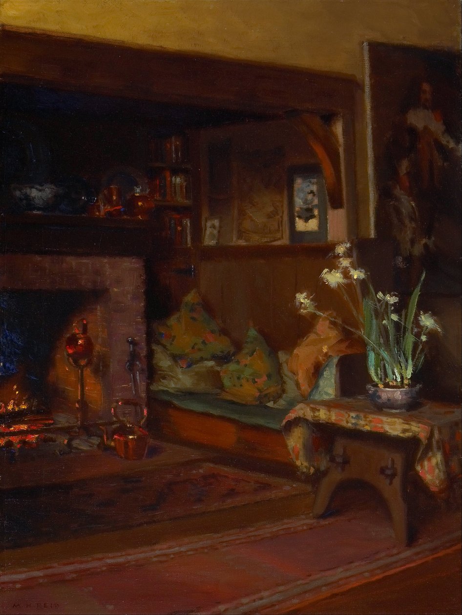 Inglenook omassa studiossa tekijältä Mary Hiester Reid