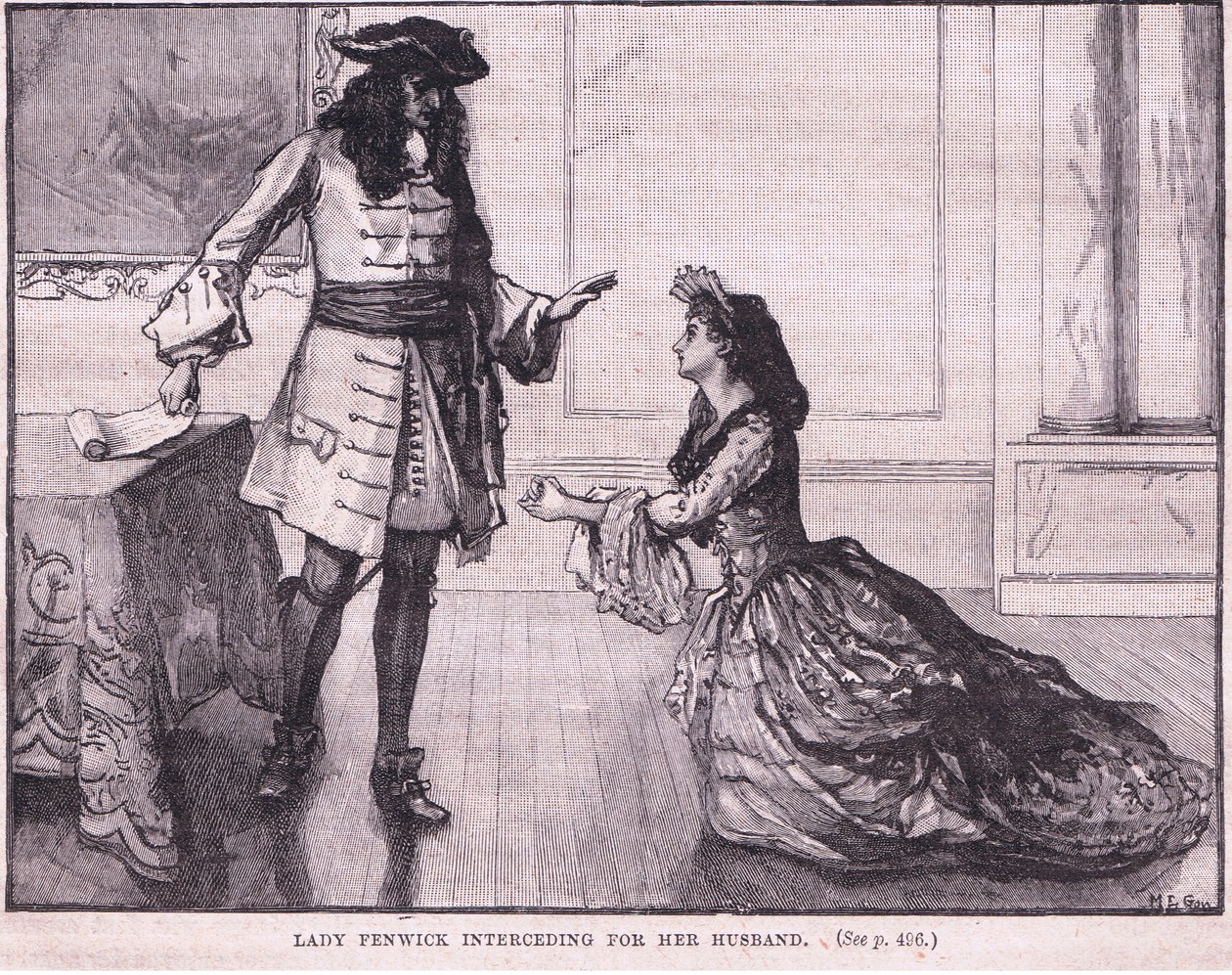 Lady Fenwick rukoilee miehensä puolesta 1696 jKr tekijältä Mary L. Gow