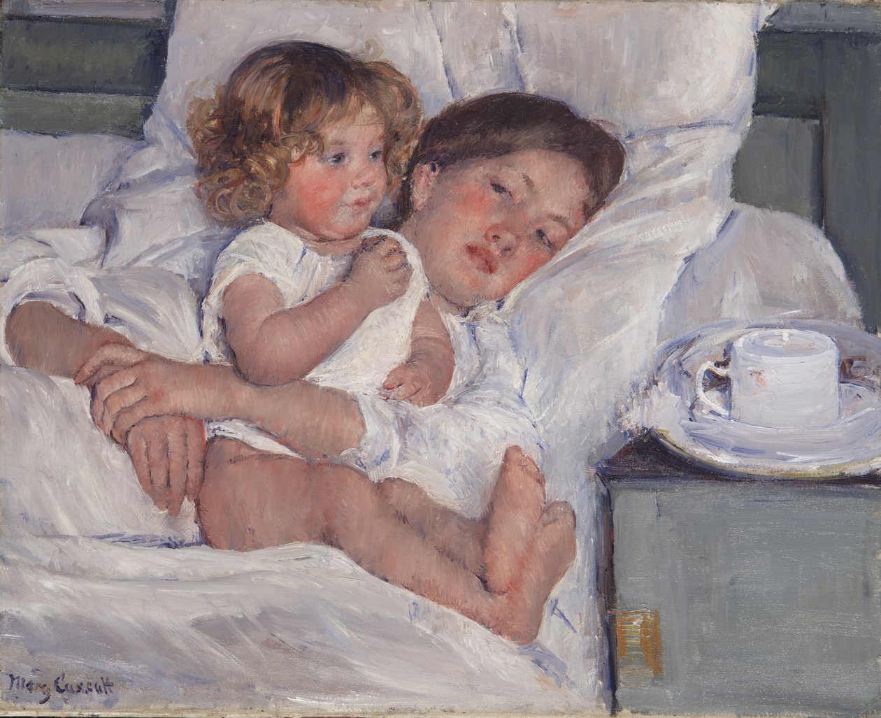Aamiainen Bedissä, 1897 tekijältä Mary Cassatt