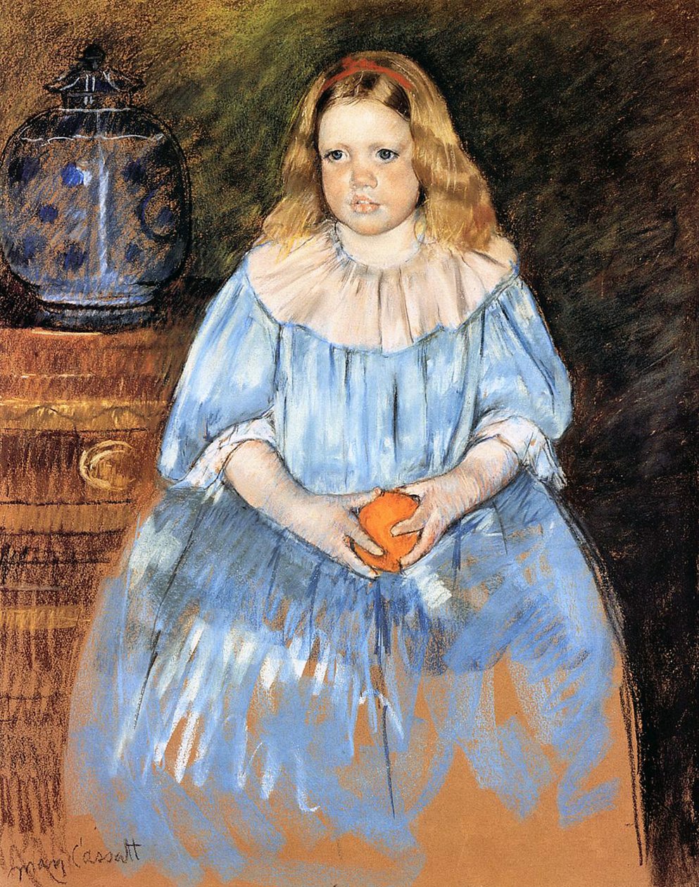 Margaret Milligan Sloan, 1893 (pastelli paperille) tekijältä Mary Cassatt
