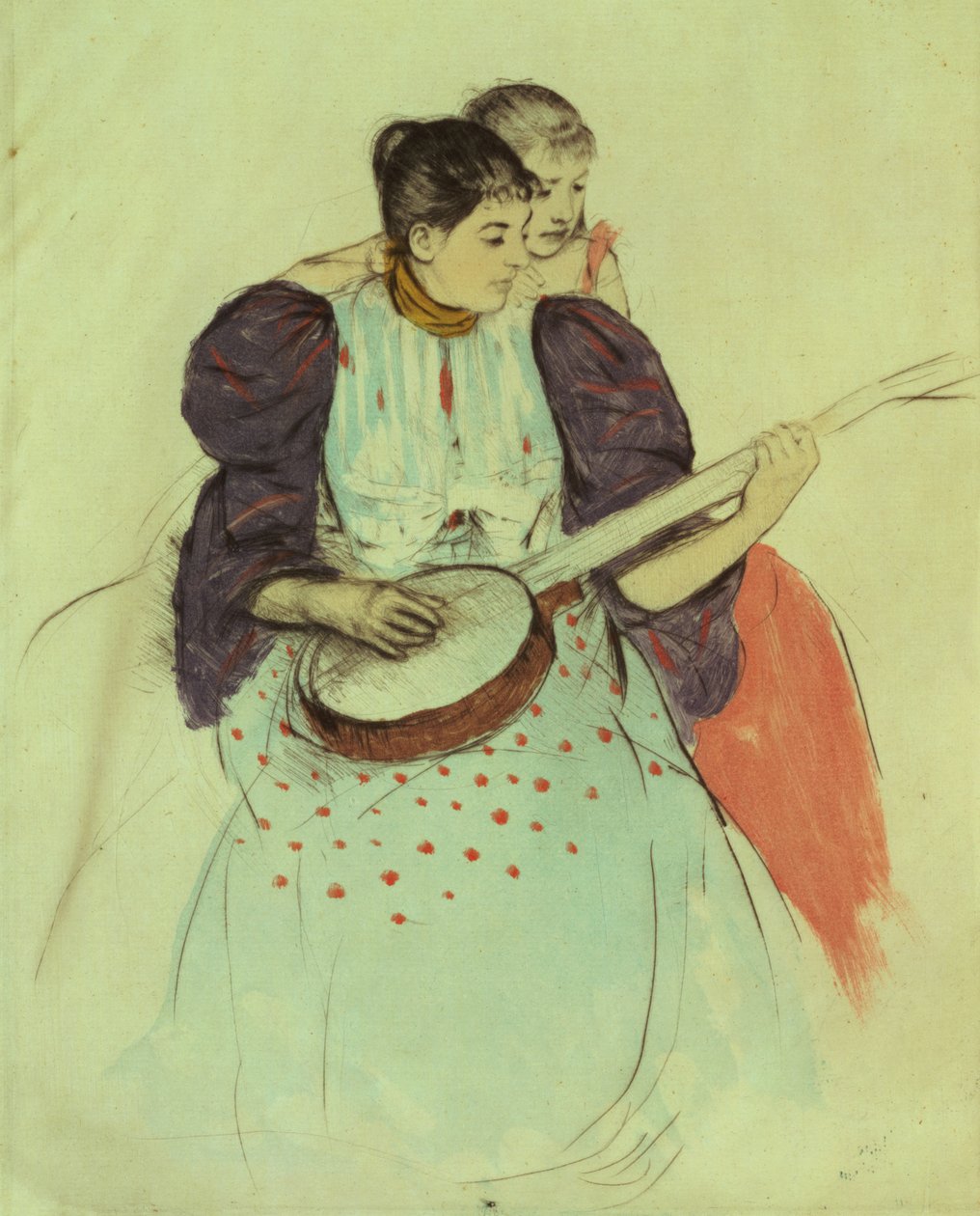 Äiti ja lapsi tekijältä Mary Cassatt