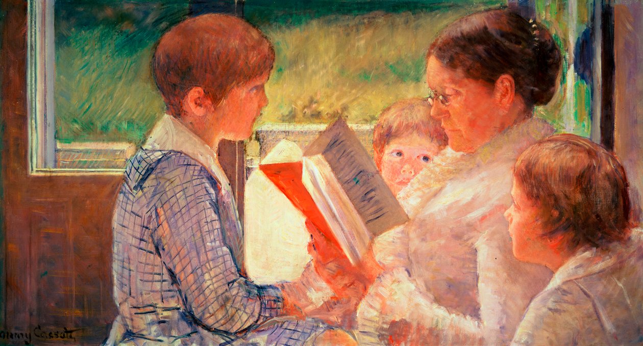 Rouva Cassatt Reading lastenlapsilleen, 1888 tekijältä Mary Cassatt
