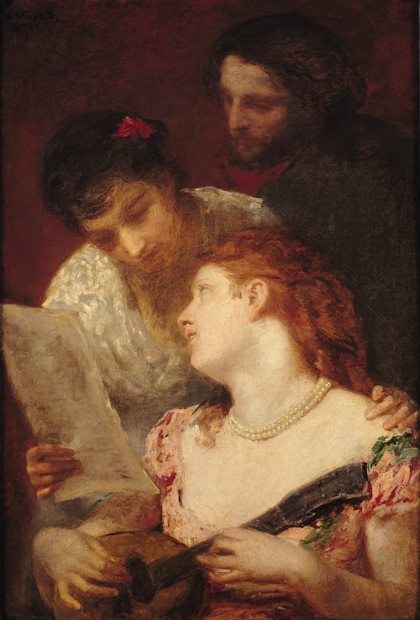 Musiikkijuhlat, 1874 tekijältä Mary Cassatt