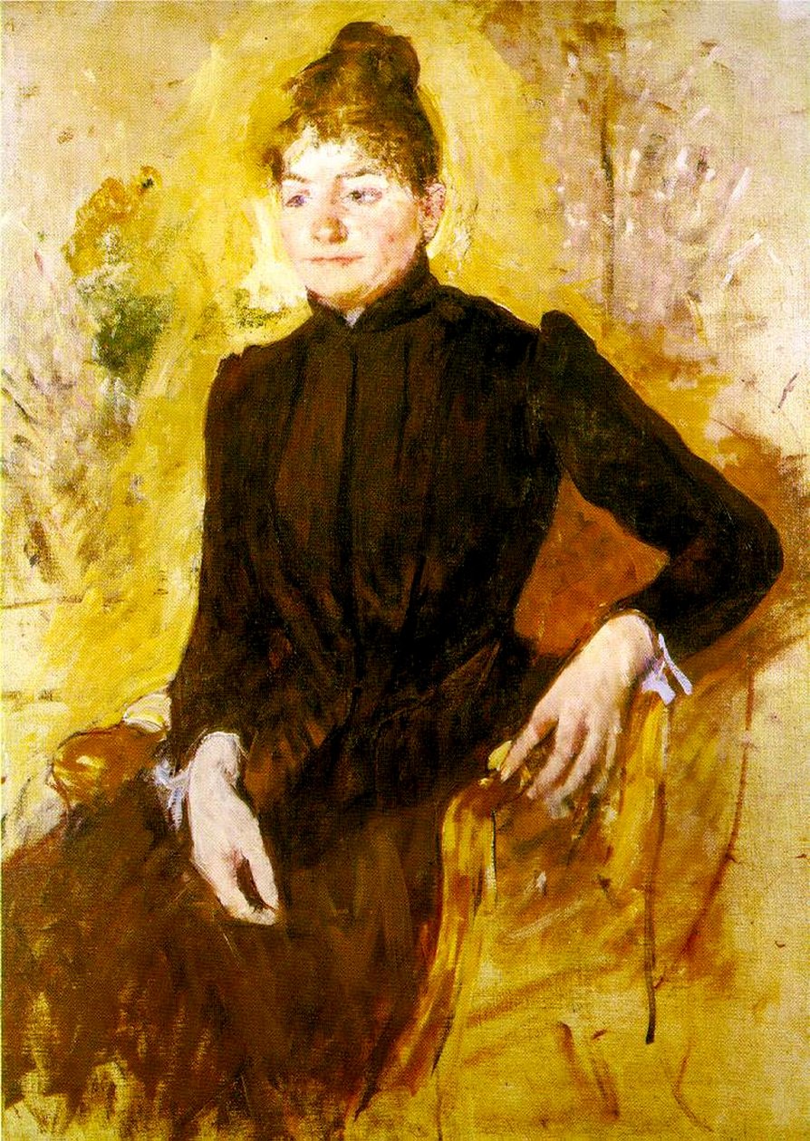 Nuori nainen mustassa, n. 1882 tekijältä Mary Cassatt