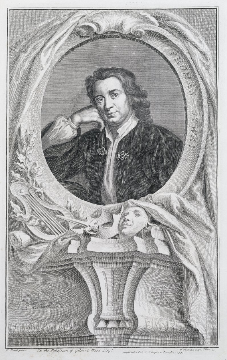 Thomas Otway, kaiverrus Jacobus Houbraken (1698-1780) Amsterdam, 1741 tekijältä Mary Beale