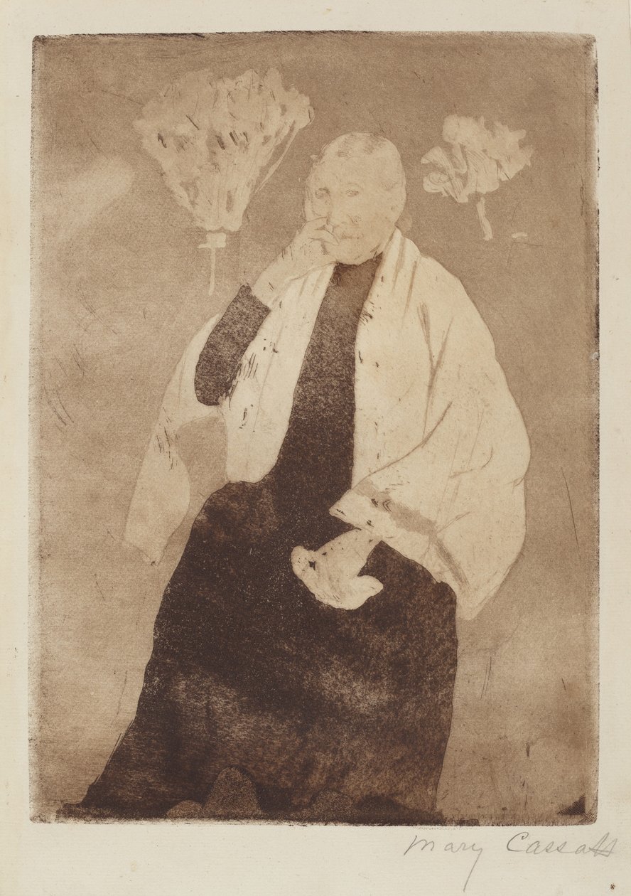 Muotokuva taiteilijan äidistä tekijältä Mary Cassatt