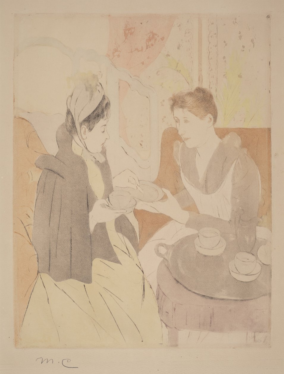 Iltapäivän teekutsut tekijältä Mary Cassatt