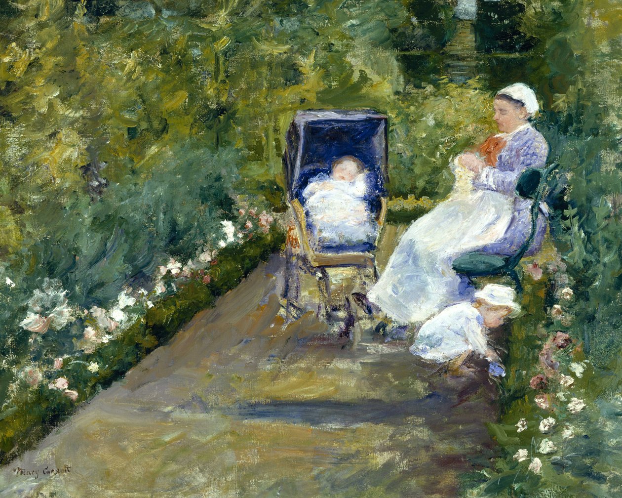 Lapsia puutarhassa (Lastenhoitaja) tekijältä Mary Cassatt