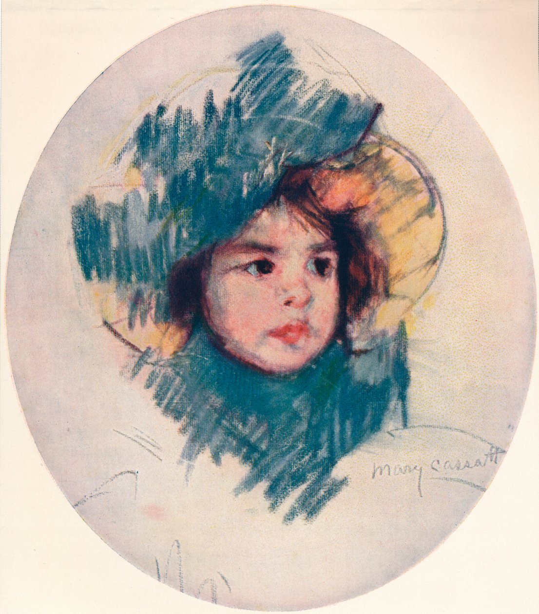 Childs Head, c1902, c1932 tekijältä Mary Cassatt