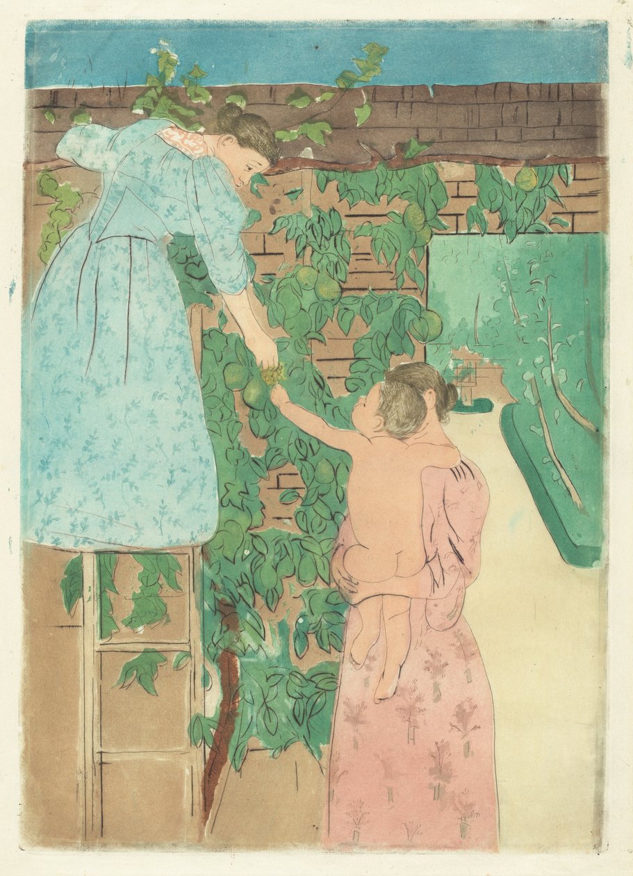 Hedelmien kerääminen tekijältä Mary Cassatt