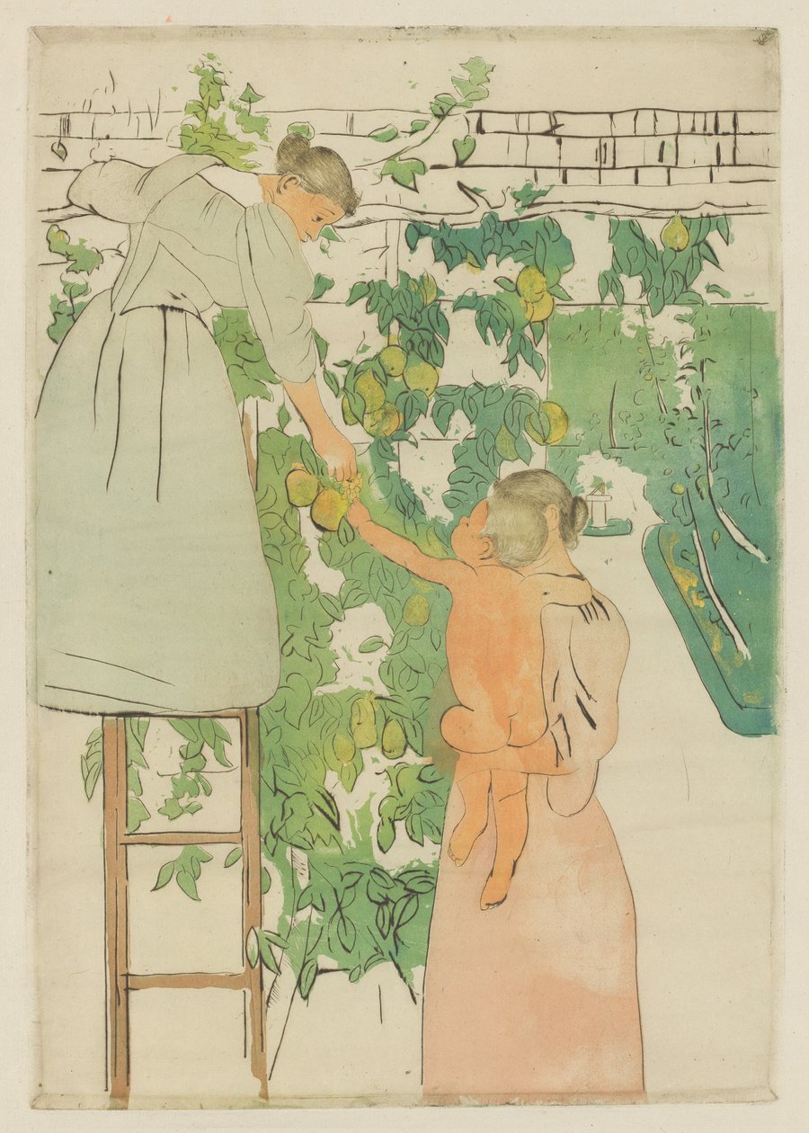 Hedelmien kerääminen tekijältä Mary Cassatt