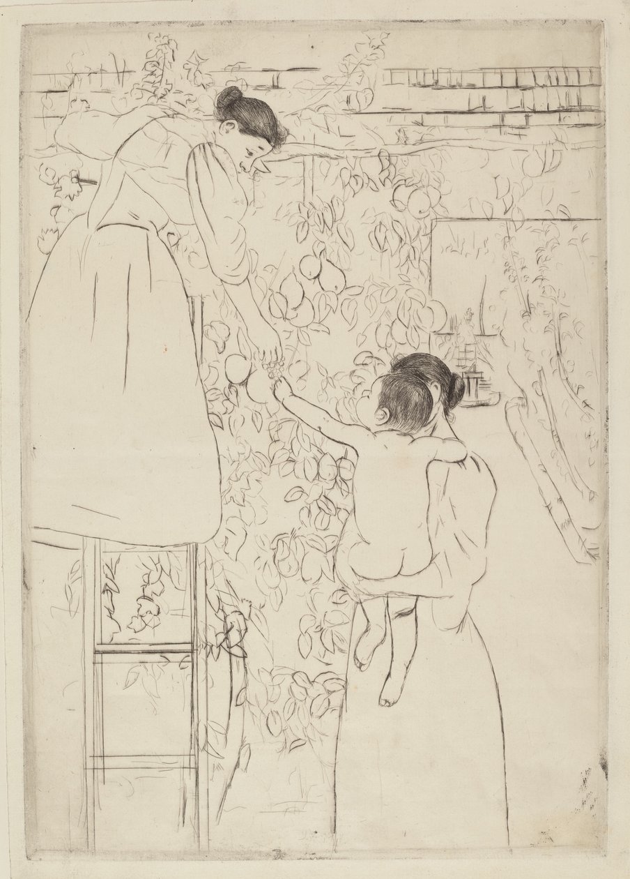 Hedelmien kerääminen tekijältä Mary Cassatt