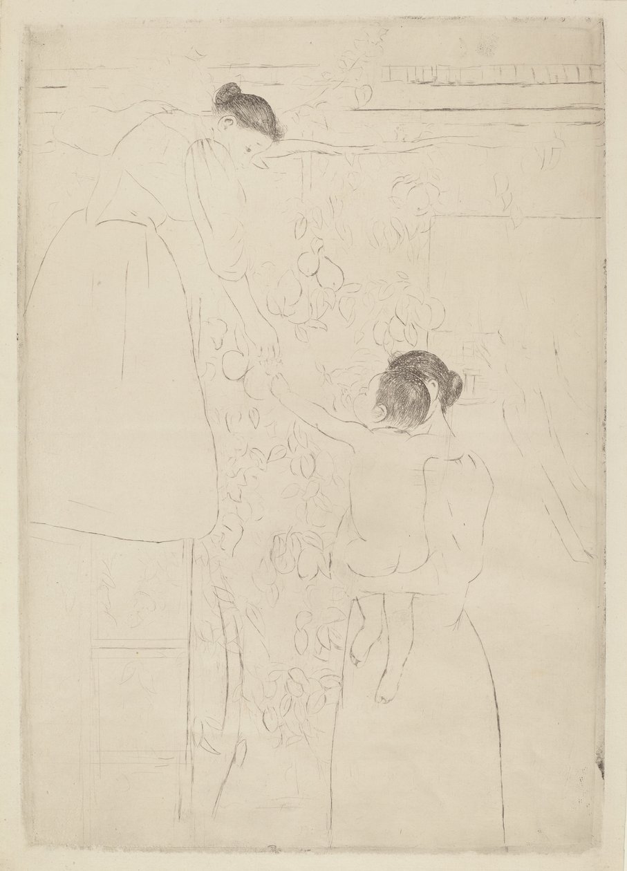 Hedelmien kerääminen tekijältä Mary Cassatt