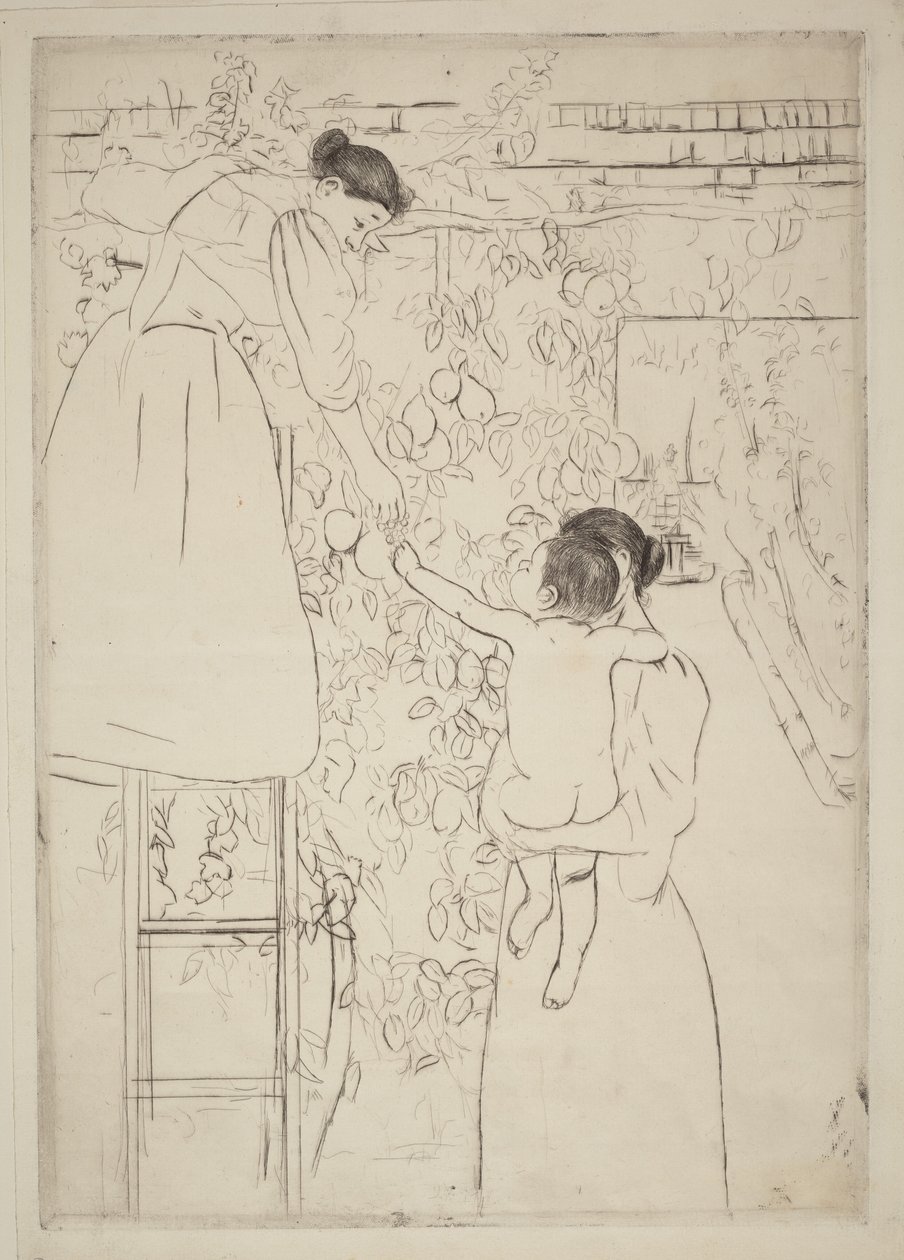 Hedelmien kerääminen tekijältä Mary Cassatt