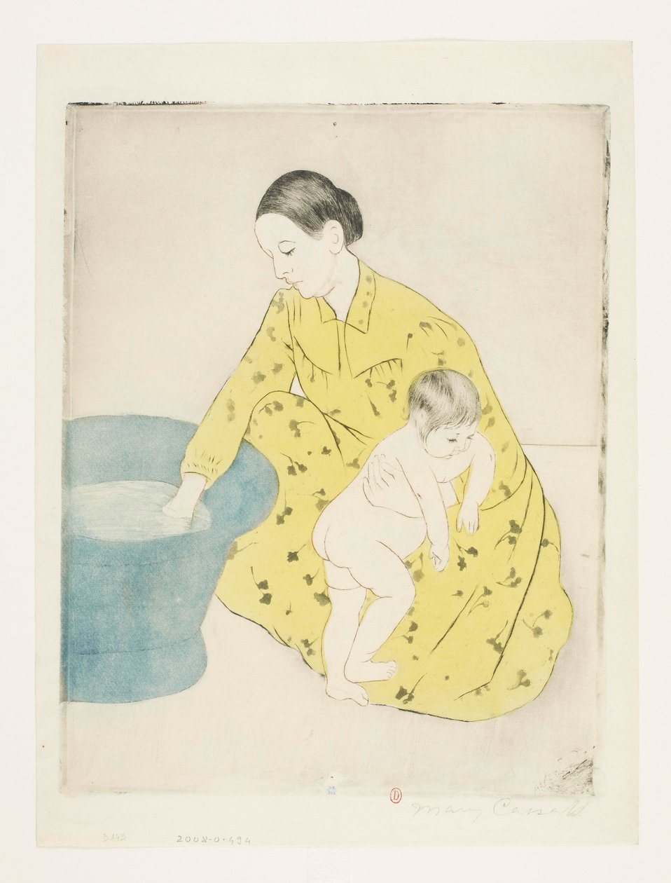 Kylpy [vedos b] tekijältä Mary Cassatt