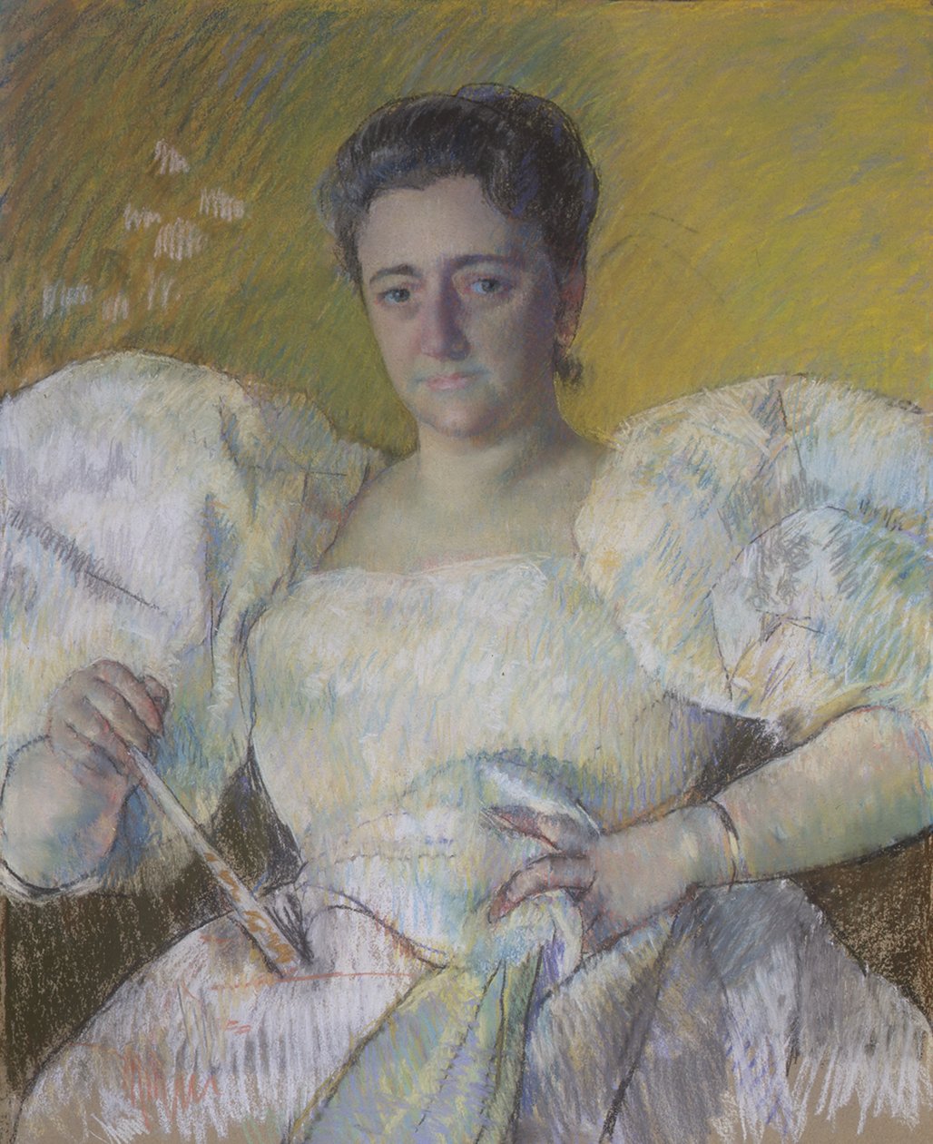 Louisine Havemeyer, 1896 (pastelli kudottupaperille ja kankaalle) tekijältä Mary Cassatt