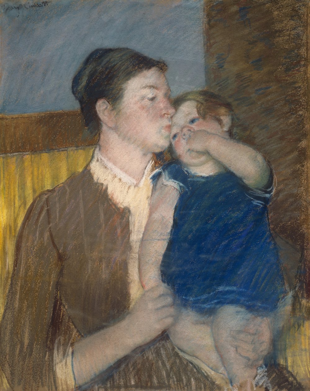 Äidin hyvänyön suudelma tekijältä Mary Cassatt
