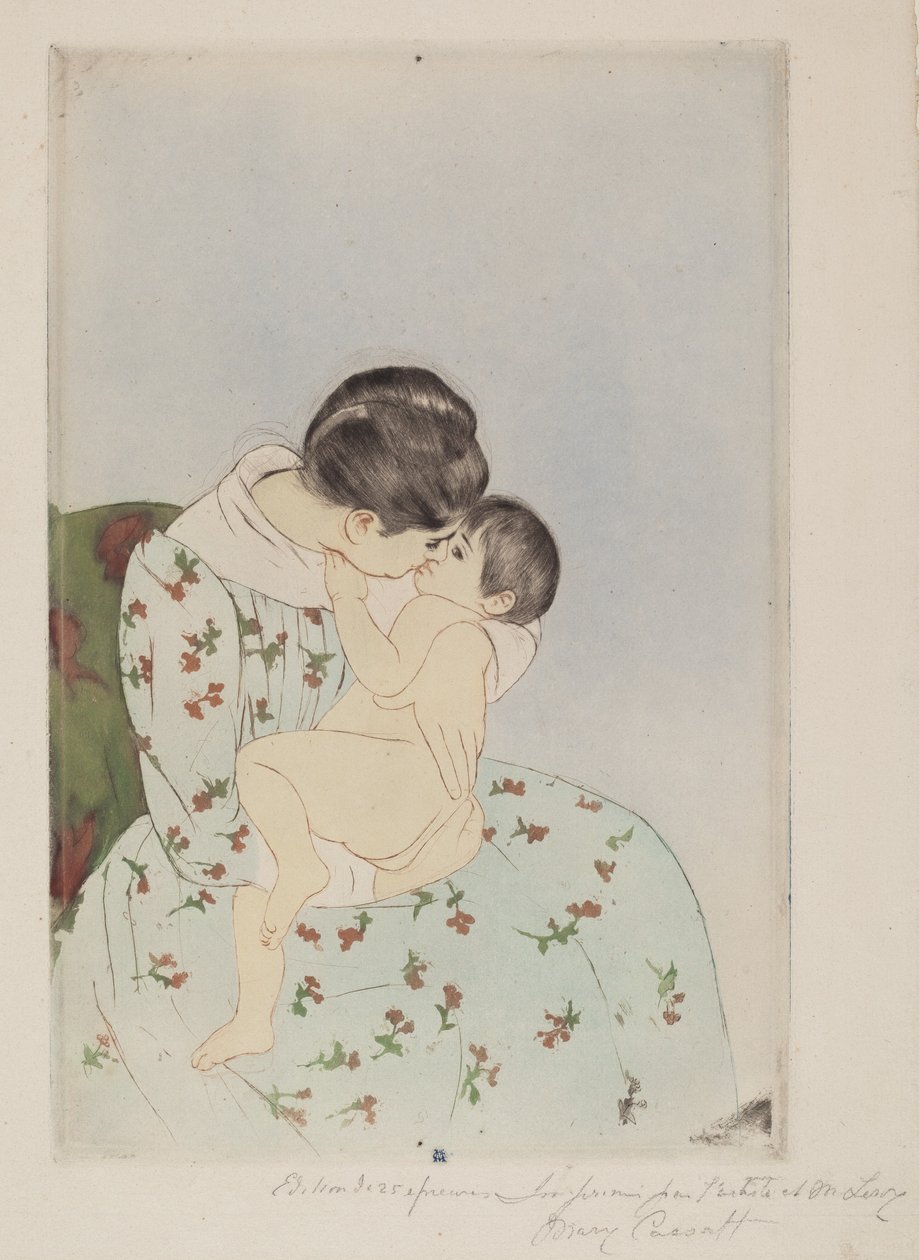 Äidin suudelma tekijältä Mary Cassatt