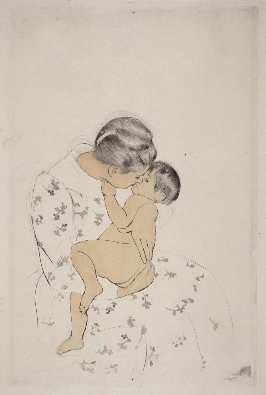 Äidin suudelma tekijältä Mary Cassatt