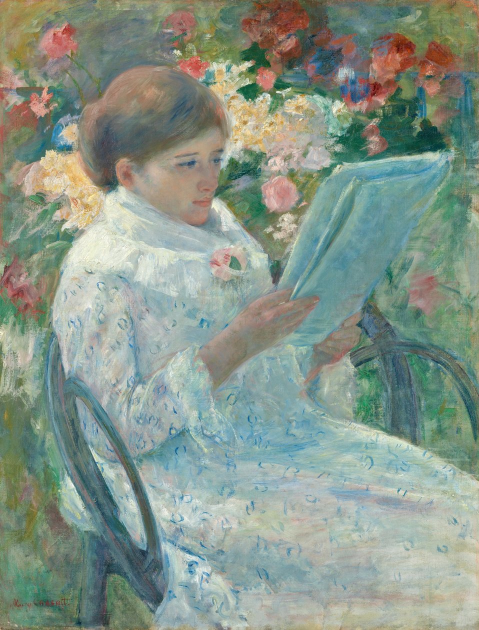 Parvekkeella tekijältä Mary Cassatt