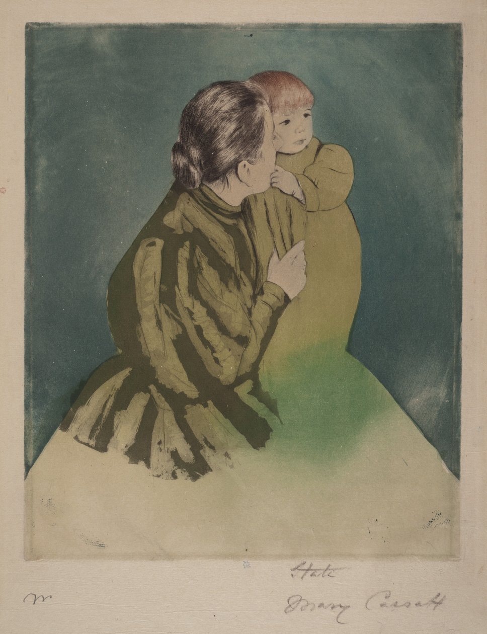 Talonpoikaisäiti ja lapsi tekijältä Mary Cassatt