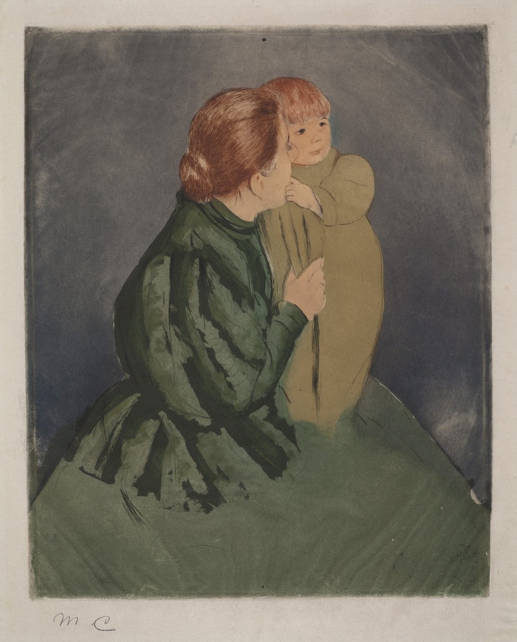 Talonpoikaisäiti ja lapsi tekijältä Mary Cassatt