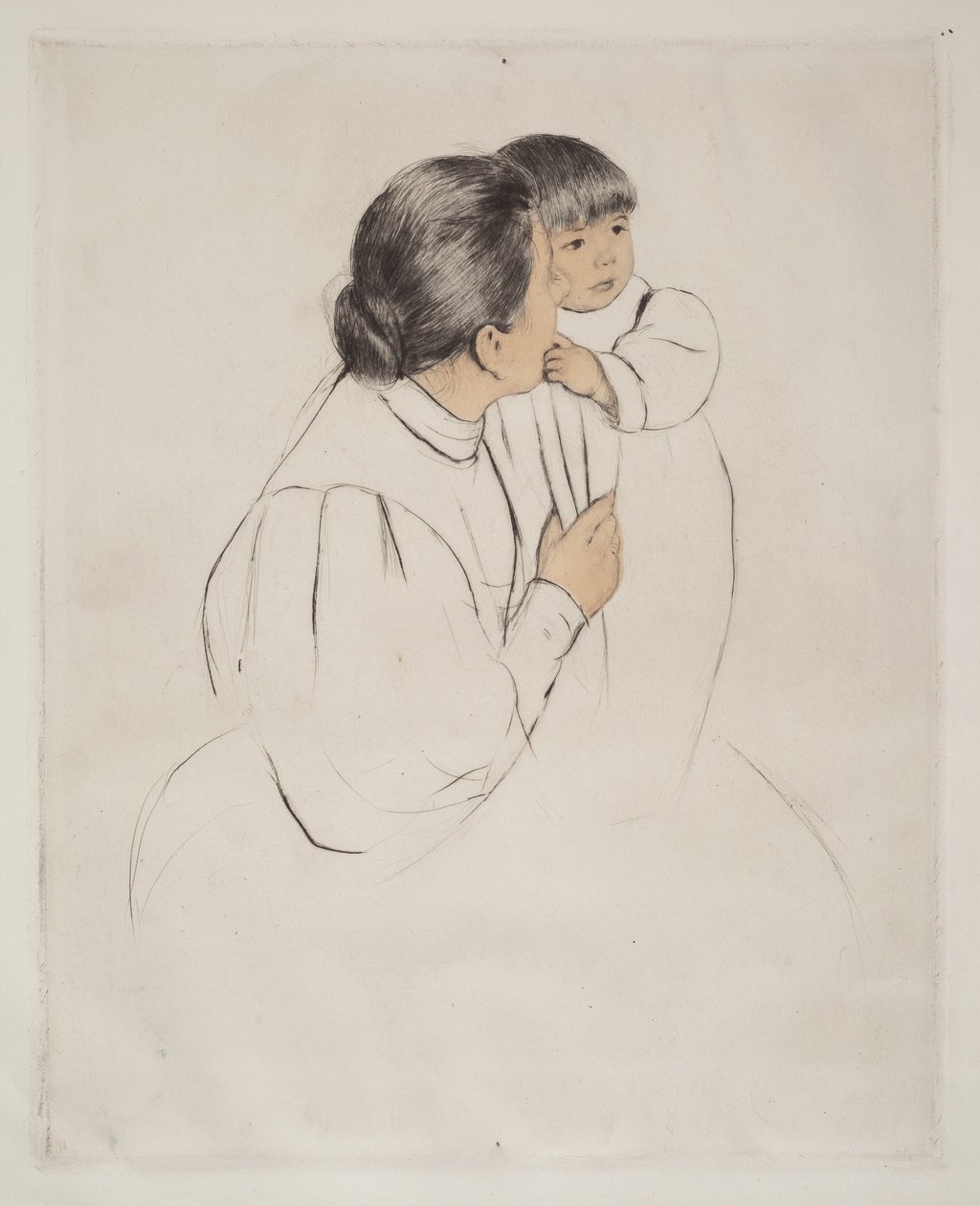 Talonpoikaisäiti ja lapsi tekijältä Mary Cassatt