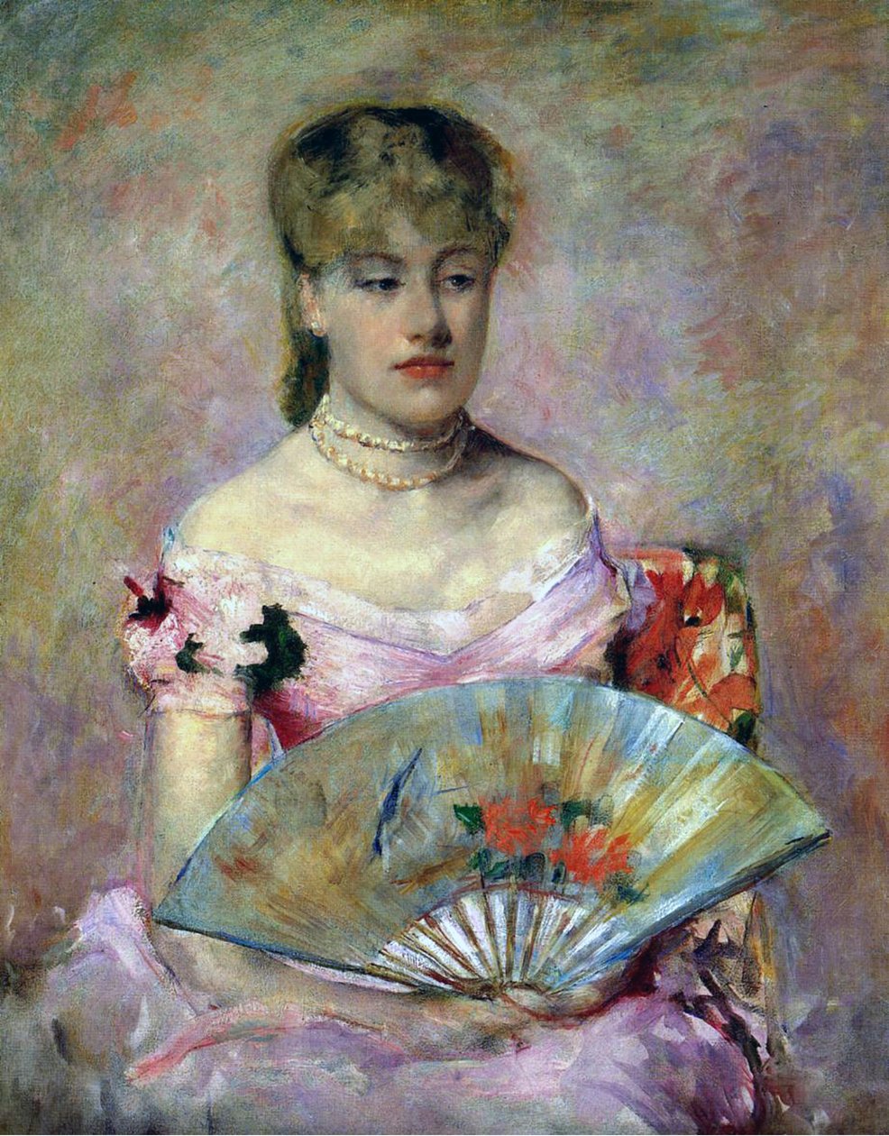Anne Charlotte Gaillardin muotokuva, n. 1880 tekijältä Mary Cassatt