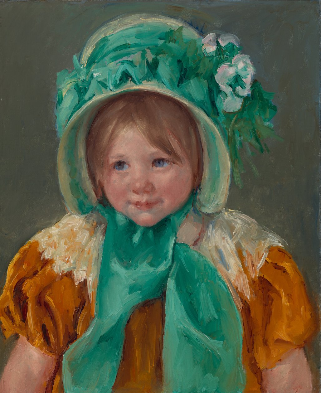 Sara vihreässä hupussa tekijältä Mary Cassatt